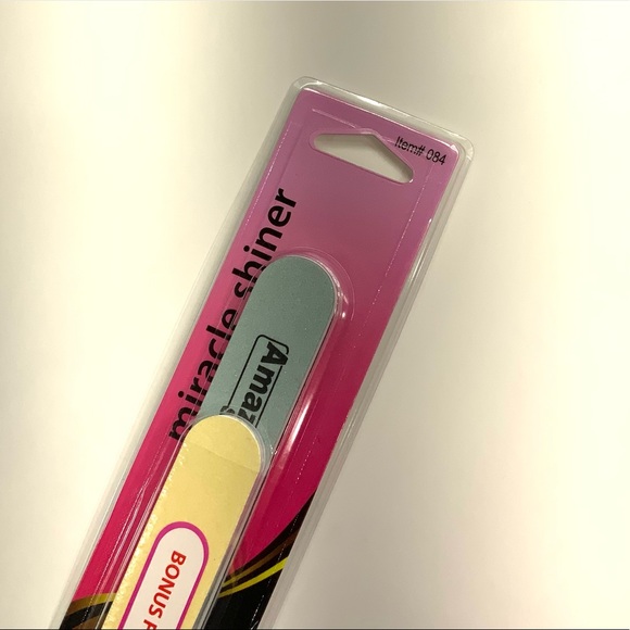 Amazing Shine Nails Miracle Shiner Nail File With Bonus File Smooth & Shine New - Picture 3 of 12